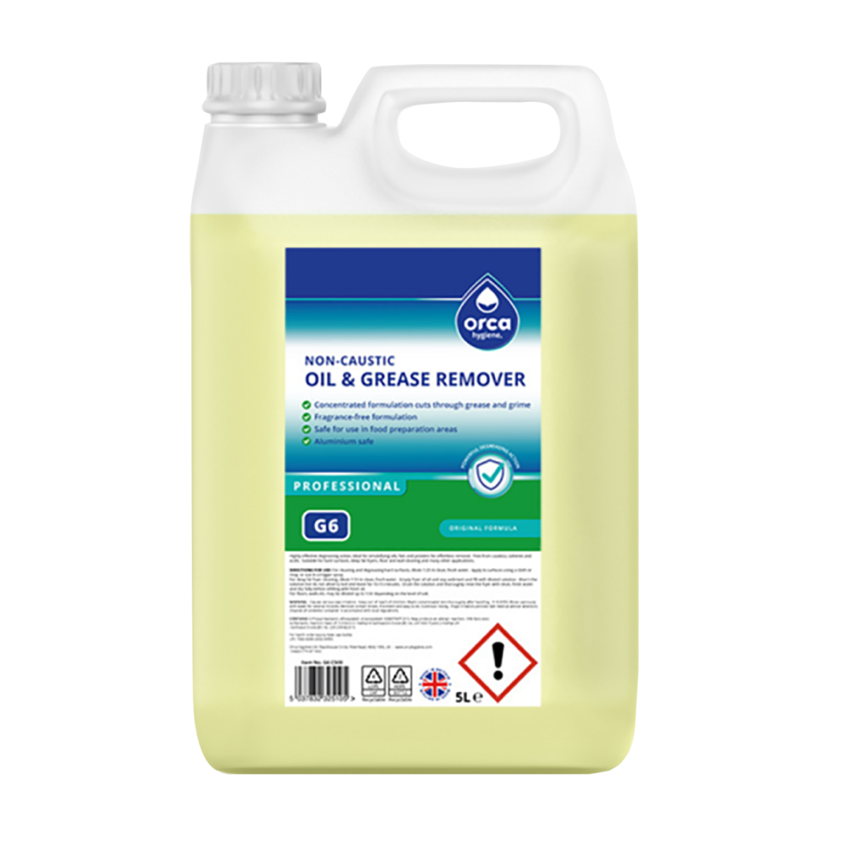 G6 Non Caustic Oil And Grease Remover Orca 