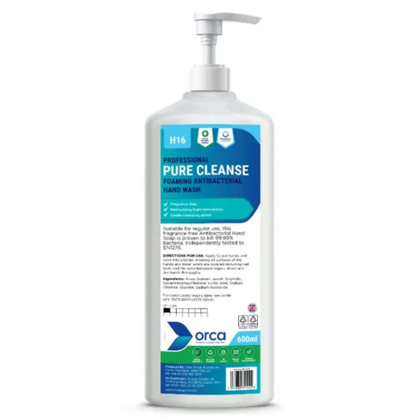 H16 Pure Cleanse Antibacterial foaming hand wash 600ml